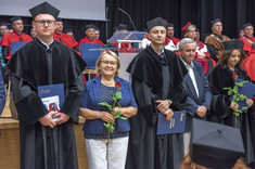 Od lewej: dr inż. P. Myśliwiec, prof. R. Śliwa, dr inż. P. Sułkowicz, prof. J. Burek, dr inż. J. Woźniak,