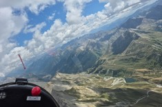 Loty szybowcem nad Alpami,